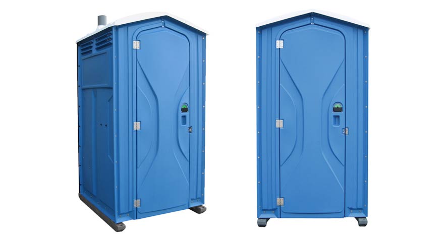 Long-term porta potty units on site in Hastings, Nebraska